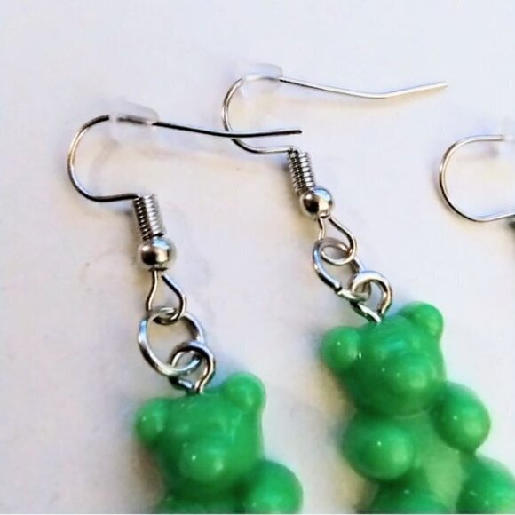 SET of 2 Christmas Gummy Bear Earrings - Picture 3 of 5